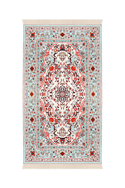 Bursa İpek Κρεμ βελούδινο χαλί προσευχής