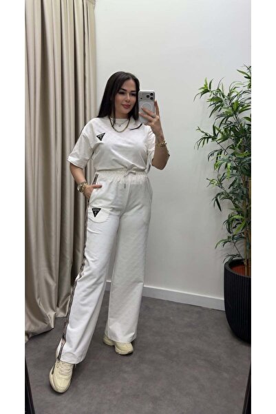 Acar Boutique Desenli Şeritli Takım