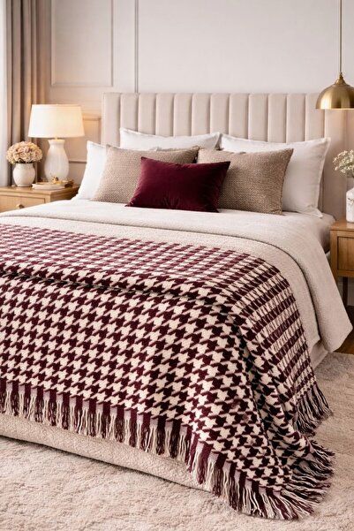 Houndstooth Multi-Purpose Quilting, Bedspread, Seat Cover, TV Blanket, 180 x 200 CM
