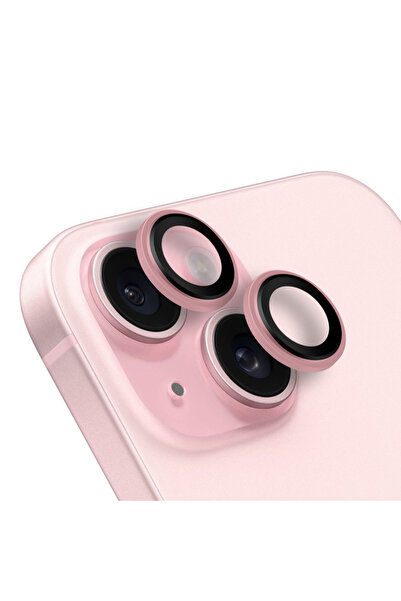 OBAL:ME Προστατευτικό φακού για Apple iPhone 15/15 Plus Ροζ