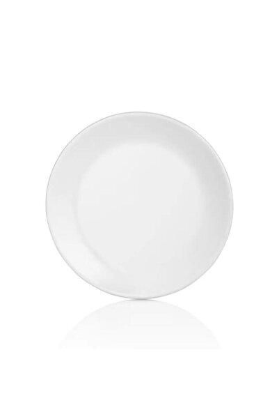 Külsan 3120.Bpw White Round Plate 20 cm Thermoset Melamine