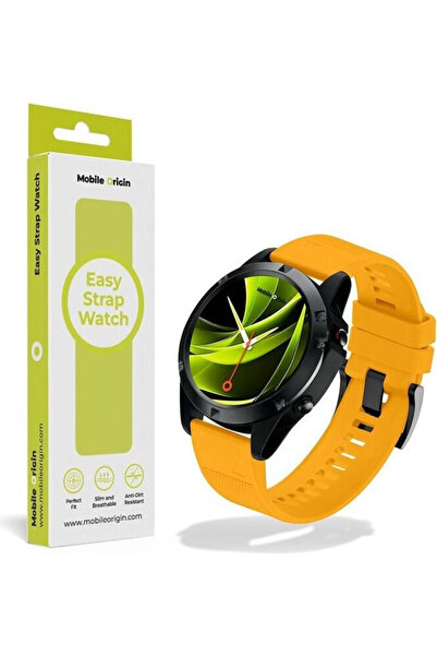 Mobile Origin Εύκολο Λουράκι Ρολογιού Garmin 20mm Κίτρινο