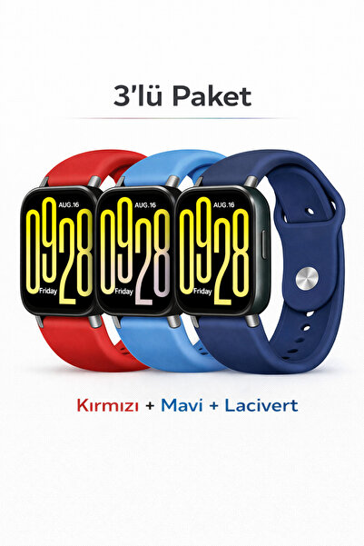 MMP SHOP Xiaomi Redmi Watch 5 Active / Watch 5 Lite Uyumlu 3'Lü Yumuşak Soft ...