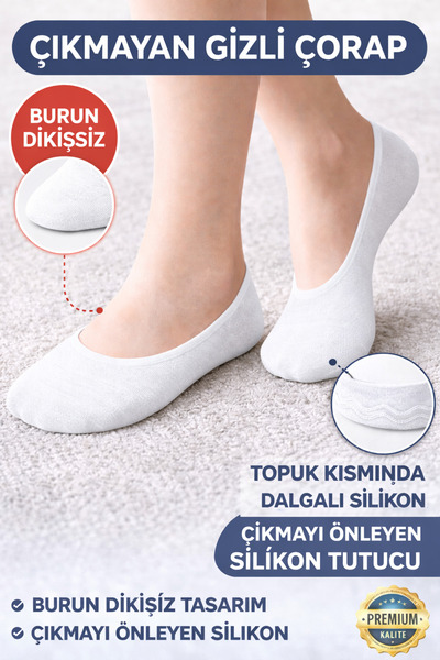 YOTITEX Seamless Ballerina Socks Set of 6