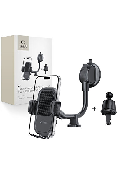 Tech-Protect V8 ΚΑΘΟΛΙΚΗ ΒΑΣΗ ΑΥΤΟΚΙΝΗΤΟΥ ΜΕ ΜΑΚΡΥ ΒΡΑΧΙΟΝΙΟ ΓΙΑ ΤΑΜΠΛΟ & ΠΑΡ...