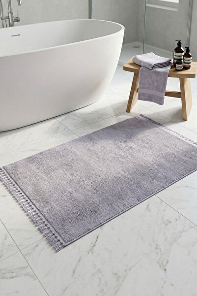 Homz Puffy Banyo Paspası Peluş Dokuma Paspas Yumuşak Antrasit Su Emici Banyo ...