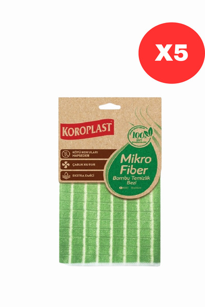 Koroplast Bambulu Temizlik Bezi X5