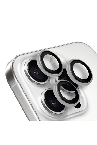 OBAL:ME Προστατευτικό φακού για Apple iPhone 16 Pro/16 Pro Max Λευκό Τιτάνιο