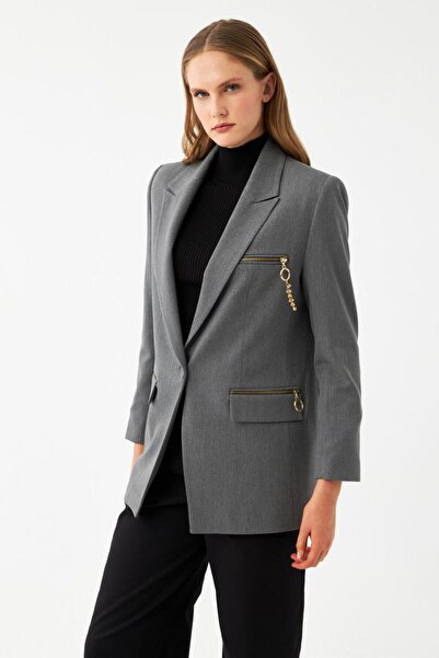 NAGRADA Fermuar Detaylı Blazer Ceket