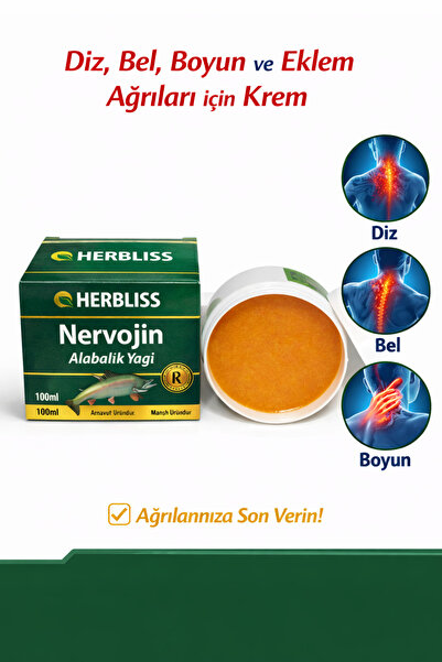 Herbliss Nervojin Alabalık Yağı Özlü Krem 100 Gr Diz- Bel- Boyun Ve Eklemler ...