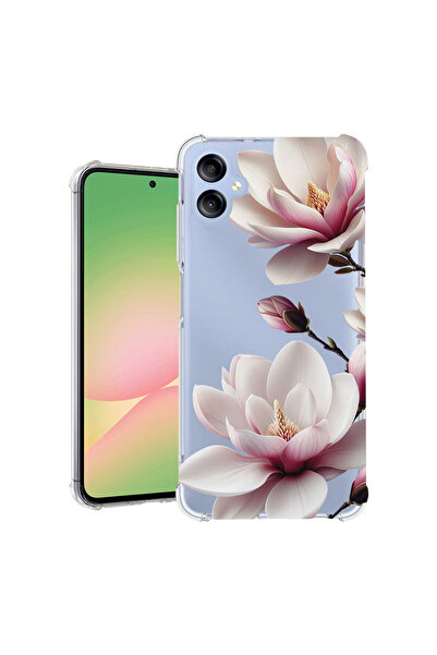 bestcase Husă antișoc pentru Samsung Galaxy A06 4G, Floral - Magnolie Roz, 19...