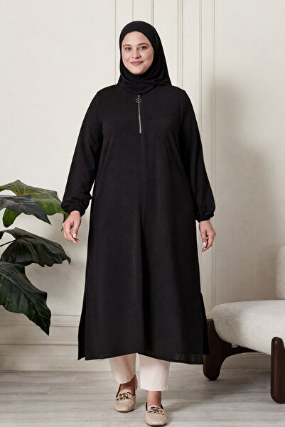 Ferace Γυναικείο υφασμάτινο τουνίκ Ayrobin Plus Size