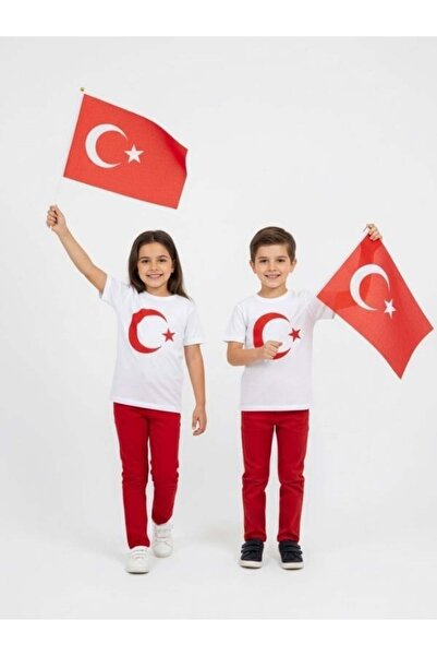 Zekids Παιδικό μπλουζάκι από βαμβακερό μισό μανίκι με στάμπα Moon Star