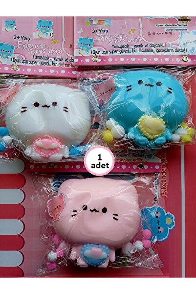OYUNCAKSAHİLİ Kedi Hello Kiti Sukuşi XL Büyük Skuşi Squishy Kedi Esnek 9x9cm ...