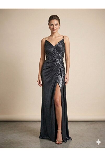 centilmen FOR COSTUME Yırtmaç Detaylı Abiye Elbise 10032