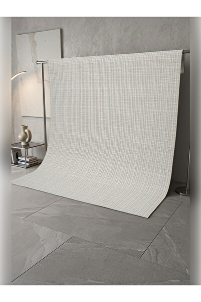 Apex Halı Sisal Premium 1821 Krem Bej Yumuşak Dokulu Kaymaz Taban Yıkanabilir...