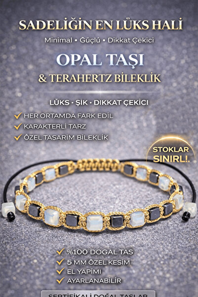 Erilsa Certified Opal Stone Bracelet - 5 mm Cube Cut Terahertz Natural Stone ...