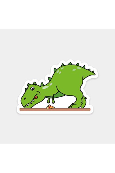 The Sticker Story. Trex and Pizza Sticker