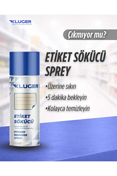 MZF Kluger Etiket Sökücü Sprey 200 ml - İnatçı etiket ve yapışkan kalıntıları...