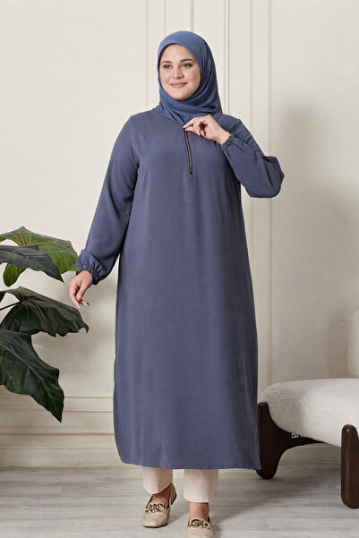 Ferace Γυναικείο υφασμάτινο τουνίκ Ayrobin Plus Size