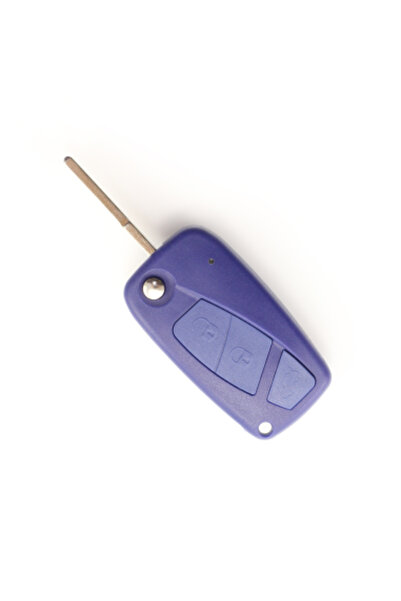 Xenon Bright Θήκη κλειδιού τύπου λεπίδας, 3 κουμπιά για Fiat, μπλε