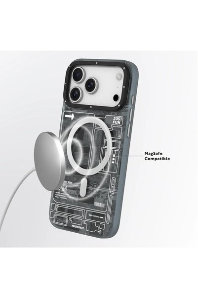 Youngkit iPhone 17 Air TECHNOLOGY Series Futuristic Circuit MagSafe Compatible Shockproof Case