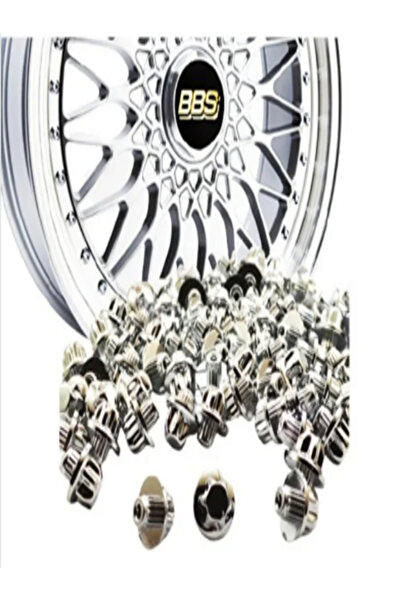 as garaj Bbs - Hartge - Type 1 - Oz Mito - Kt Jant Boncuğu Silver- Krom 122 Adet