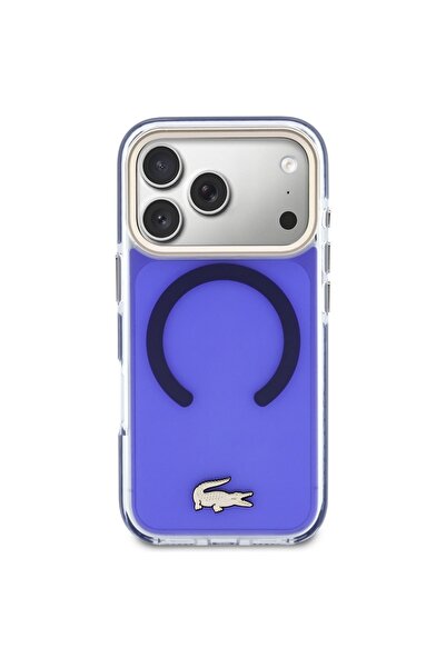 Lacoste Husă antișoc MagSafe pentru iPhone 17 Pro Max - Albastru Marin