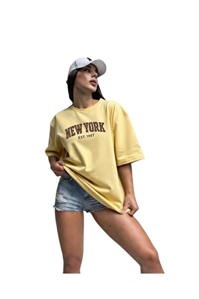 DM DOLCE MORE Njujork majica sa štampanjem, oversized unisex majica 3PV2