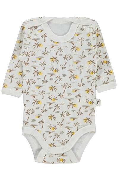 Civil Baby Palmiye Empirme 1-36 luni Badi cu capse - Ecru