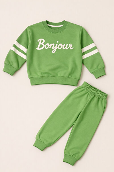 LittlePoffy Παιδικό oversized με τύπωμα Σετ Φόρμας Παιδικής Φόρμας Παιδικής Ε...