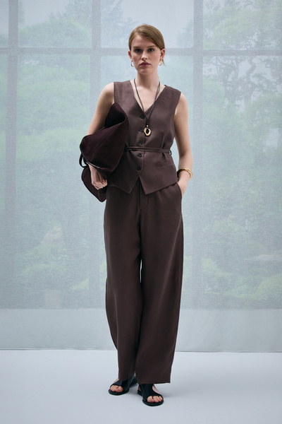 Lufian Pantaloni de damă Sılvıa maro