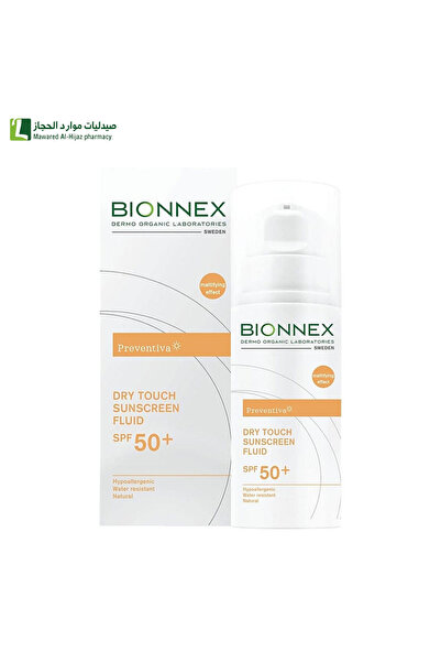Bionnex بيونكس بريفنتيفا سائل واقي شمس SPF50 لمسة جافة 50 مل
