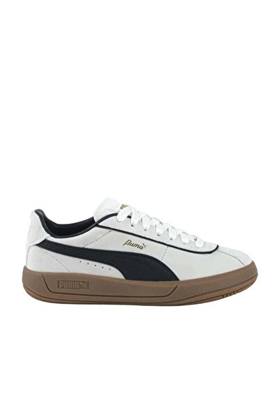 Puma Club Klassika Sd Female Sports Shoes 400718-01 Warm White-Black-Gold