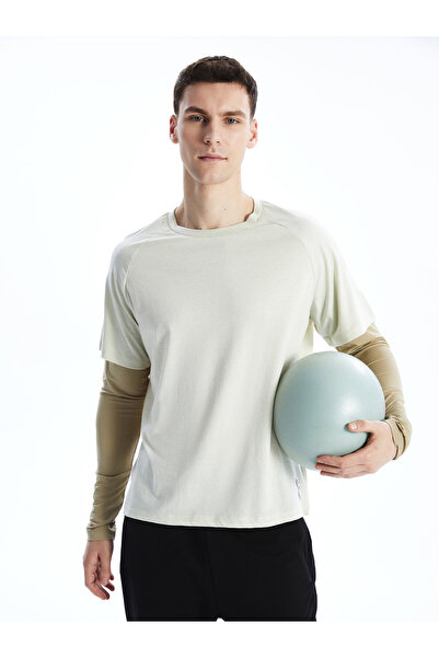 LC Waikiki Tricou sport pentru bărbați, cu mânecă lungă și cu gât