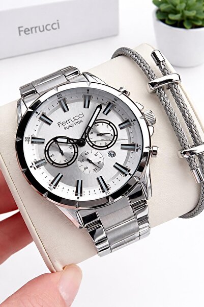 Ferrucci Men's Wristwatch with Internal Functions Active 30 Mt Water Resistan...