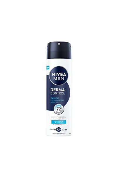 NIVEA مزيل عرق بخاخ رجالي ديفيند راحة اضافية ديرما كونترول من نيفيا - 150مل