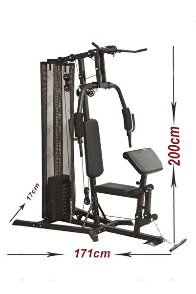 Fitness World هوم جيم جهاز التمارين الرياضية المنزلي اطار ستيل شديد التحمل متعدد الاستخدامات