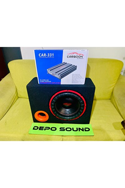 CARBOON Kutu bas anfi 30cm bas 4 kanal amfi