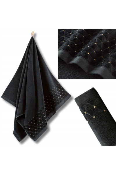 OEM Prosop, Oscar, Classic, Bumbac, 70x140cm, Negru