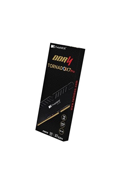 Genel Markalar TWINMOS 16GB DDR4 3200MHZ CL16 PC RAM TORNADO X7 PRO TMD416GB3200D16BKX7P
