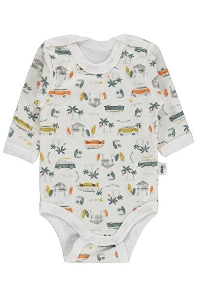 Civil Baby Safari Empirme 1-36 luni cu închidere cu capse - Ecru
