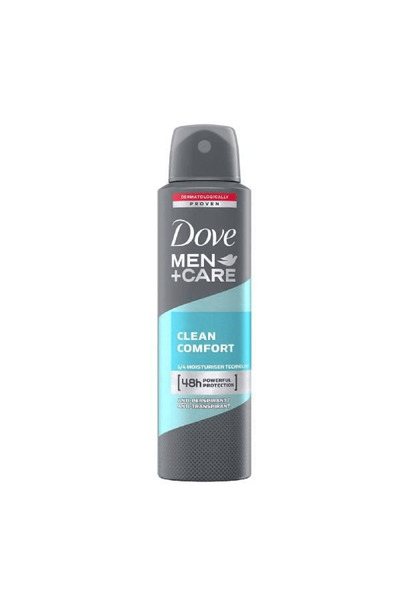 Dove دوف Deodorant Spray Care+Men's 150ml كلين كومفورت