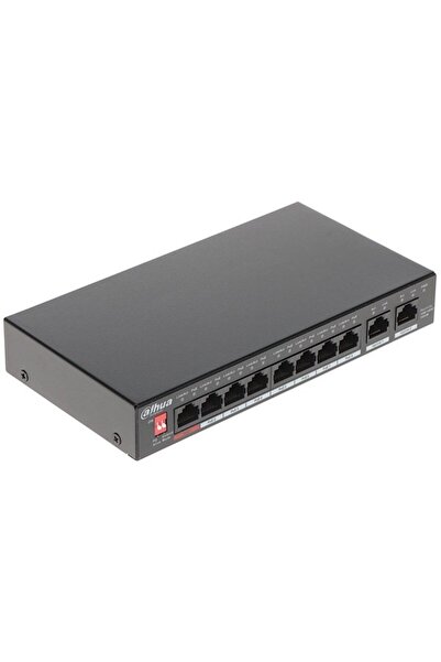 DAHUA محول شبكة غير قابل للإدارة بـ 8 منافذ PoE بقدرة 90 واط و2 منفذ جيجابت ل...