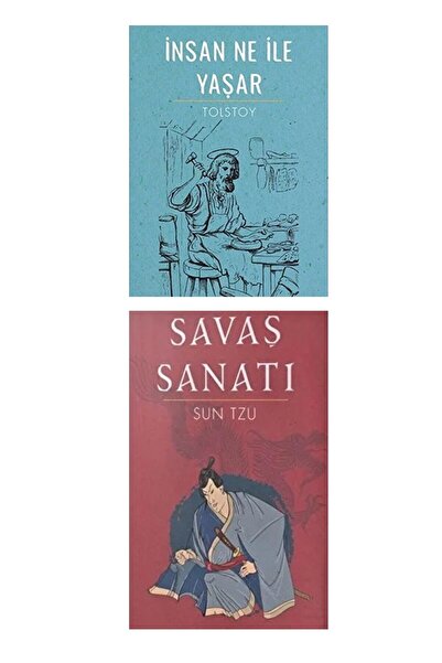 Sonsuz Kitap What Man Lives By-The Art of War-World Classics 2 Books