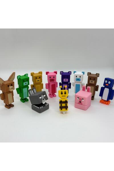 vahobi3d 11'li Super Bear Adventure Figürler Seti