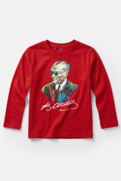 Kendim Seçtim Παιδικό μακρυμάνικο μπλουζάκι με πορτρέτο του Χαρίζματος με γυα...