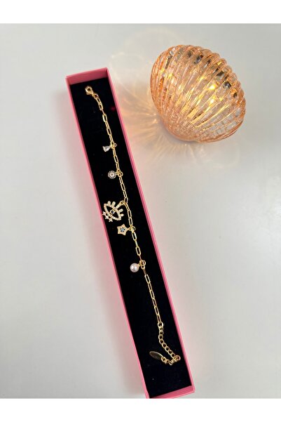 Lilith Takı Lucky Symbol Zircon Stone Gold Color Women's Bracelet – Trendy De...