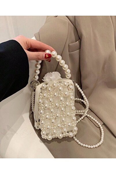 Perla İnci çanta abiye çanta mezuniyet çantası