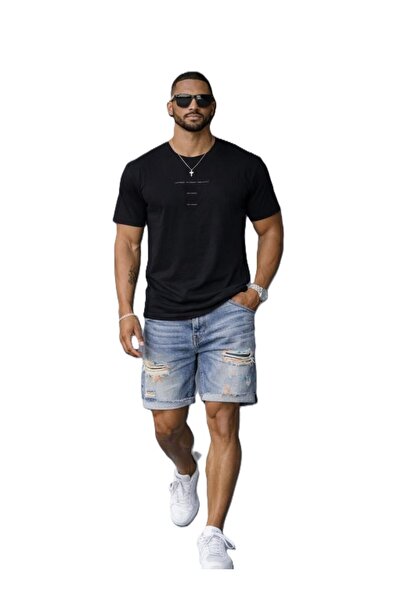 Casa Shop Μαύρο Ανδρικό T-Shirt Urban Mood, Casual Εφαρμογή, Casa Shop, Μέγεθ...